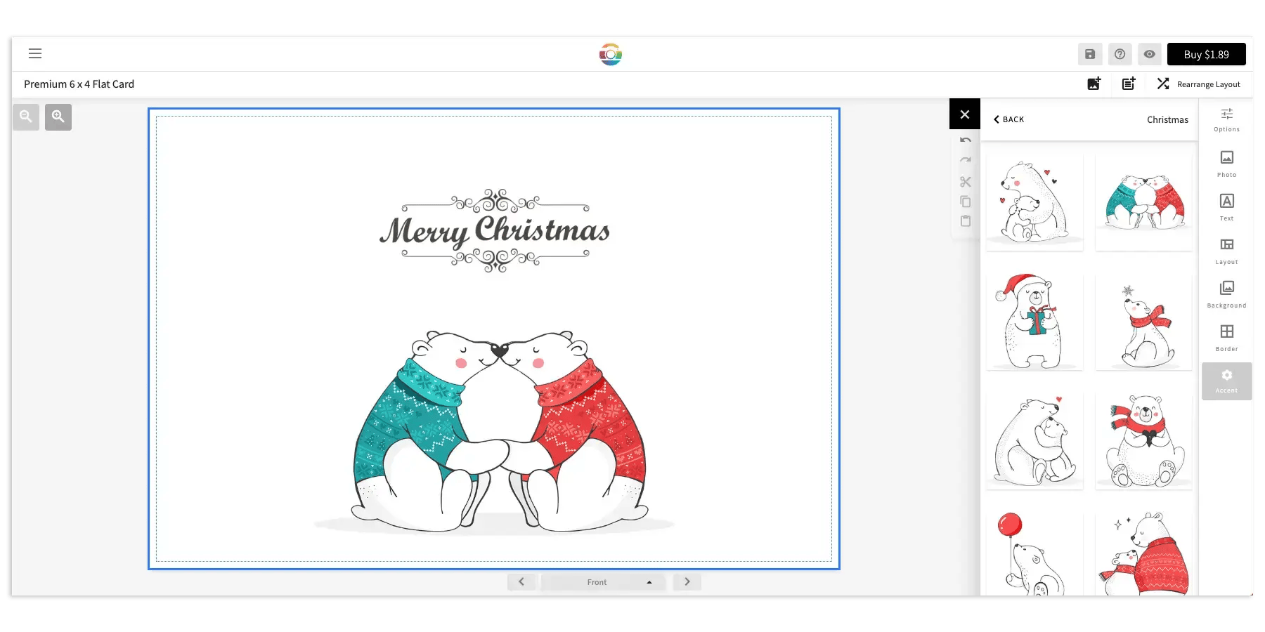 Add personality to your holiday card with design accents