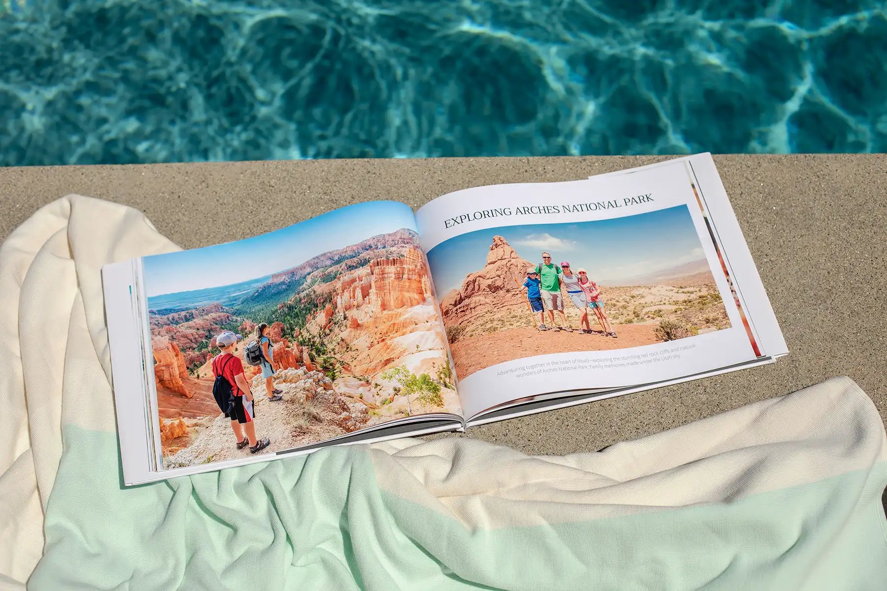 Add text to your photo book to tell your own unique story