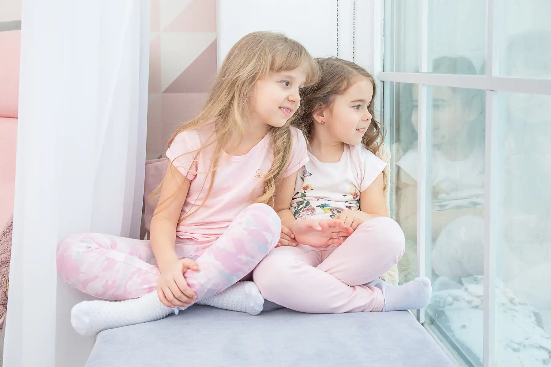 Beat the heat with an indoor pajama themed photo shoot during summer