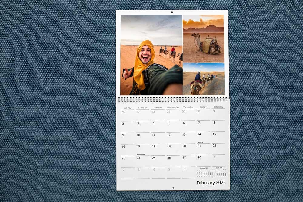 Design a calendar from your group travels and share with friends using Shared Projects from Mimeo Photos.