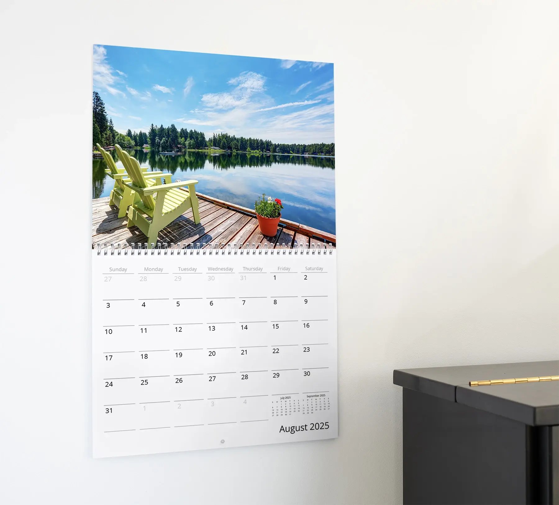 Design a personalized calendar for your clients that highlights community events and local amenities