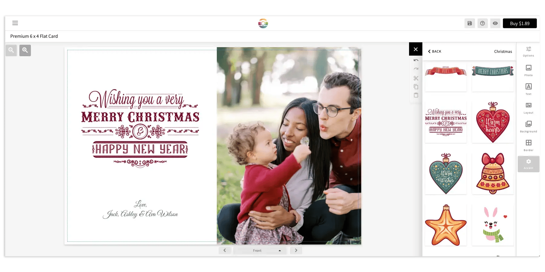 Design this years holiday card with Mimeo Photos