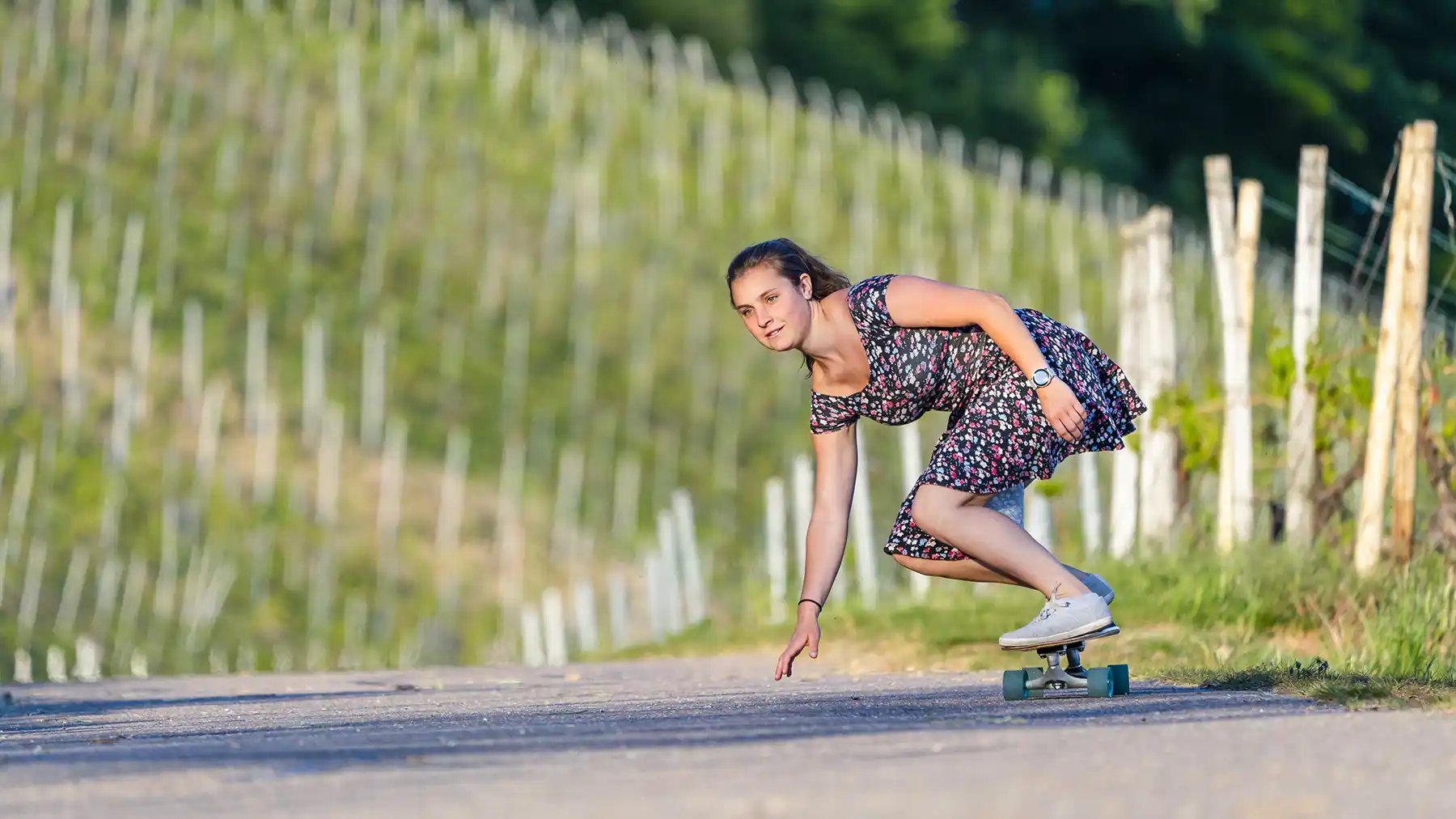 Embrace action shots like skateboarding in your spring photography