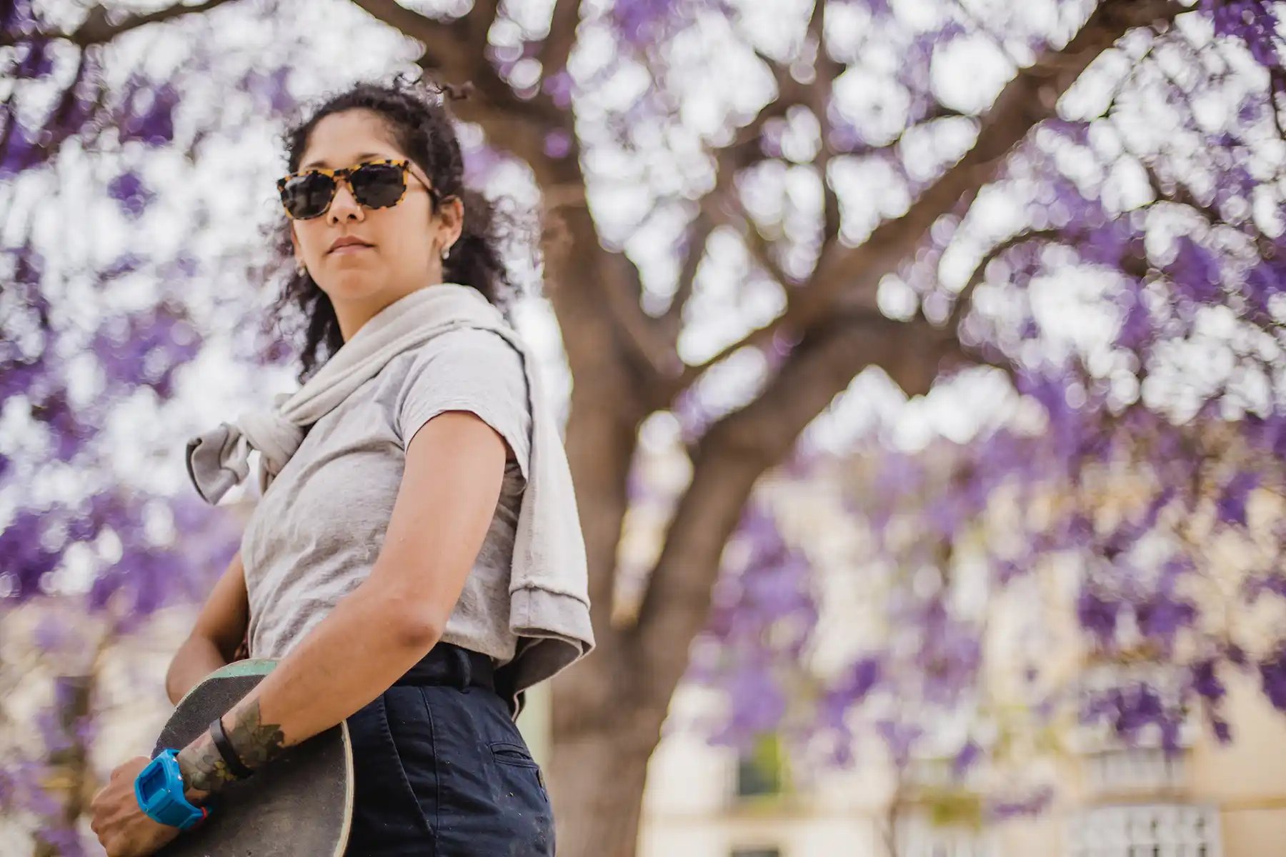 Get creative with your photography angles by shooting from a low angle