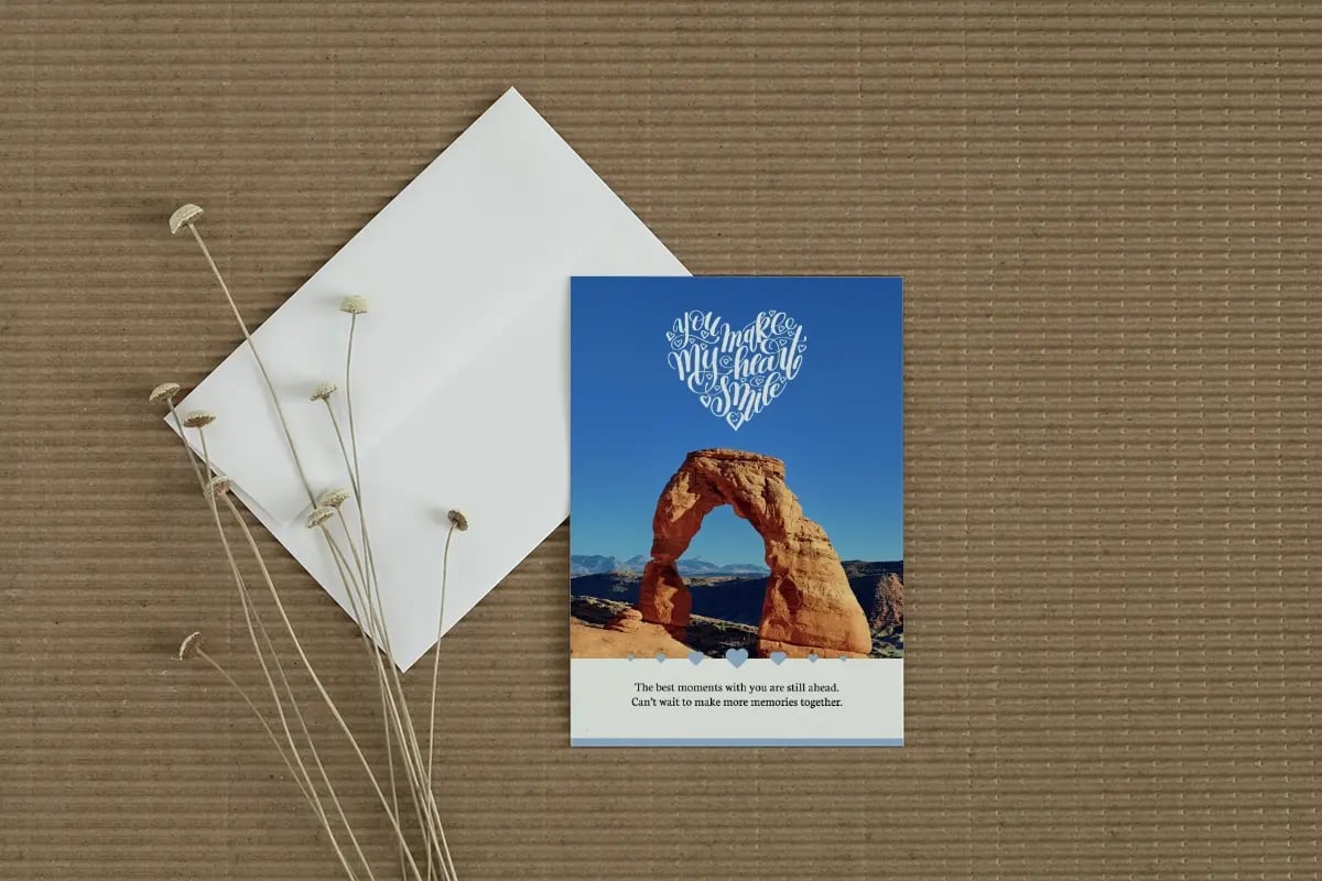 Instead of only looking back, celebrate the moments to come with a future memories card for Mom