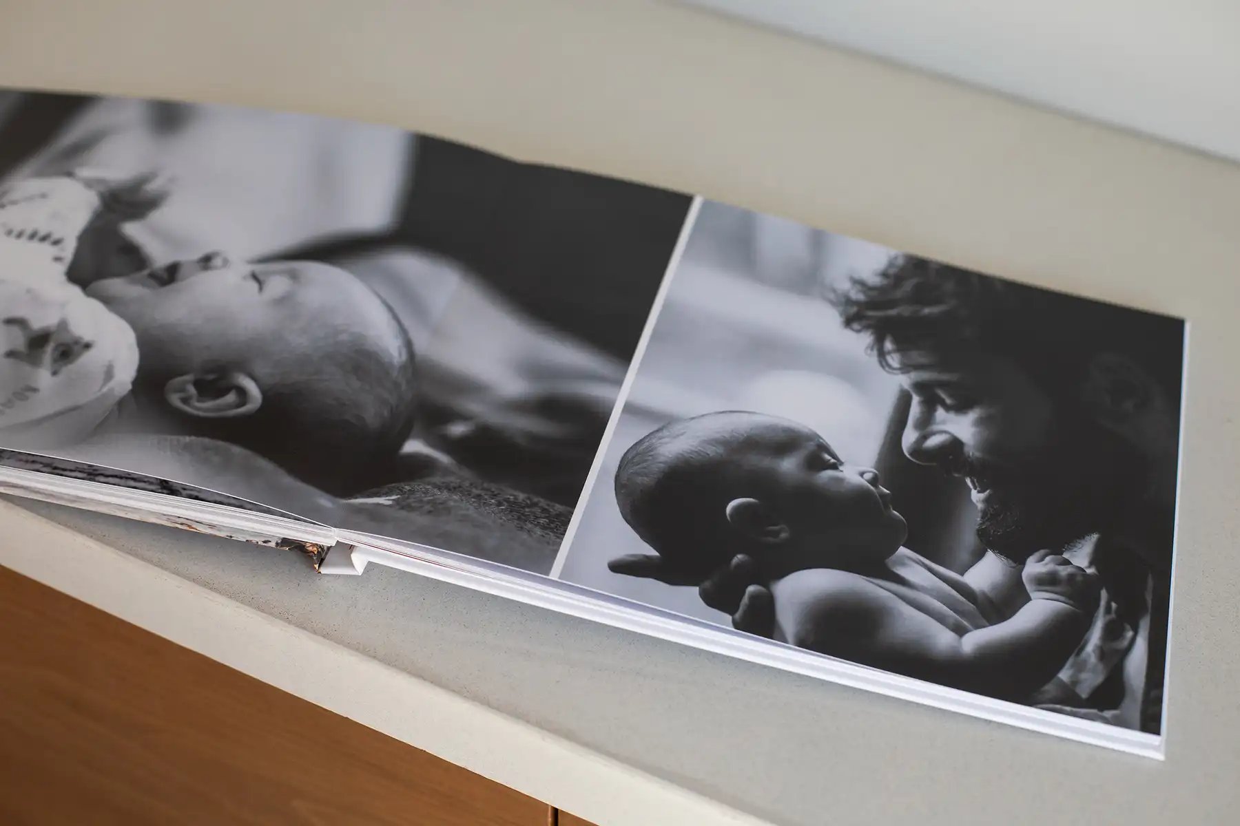 Layflat photo books allow your images to stretch seamlessly across the middle binding of your book
