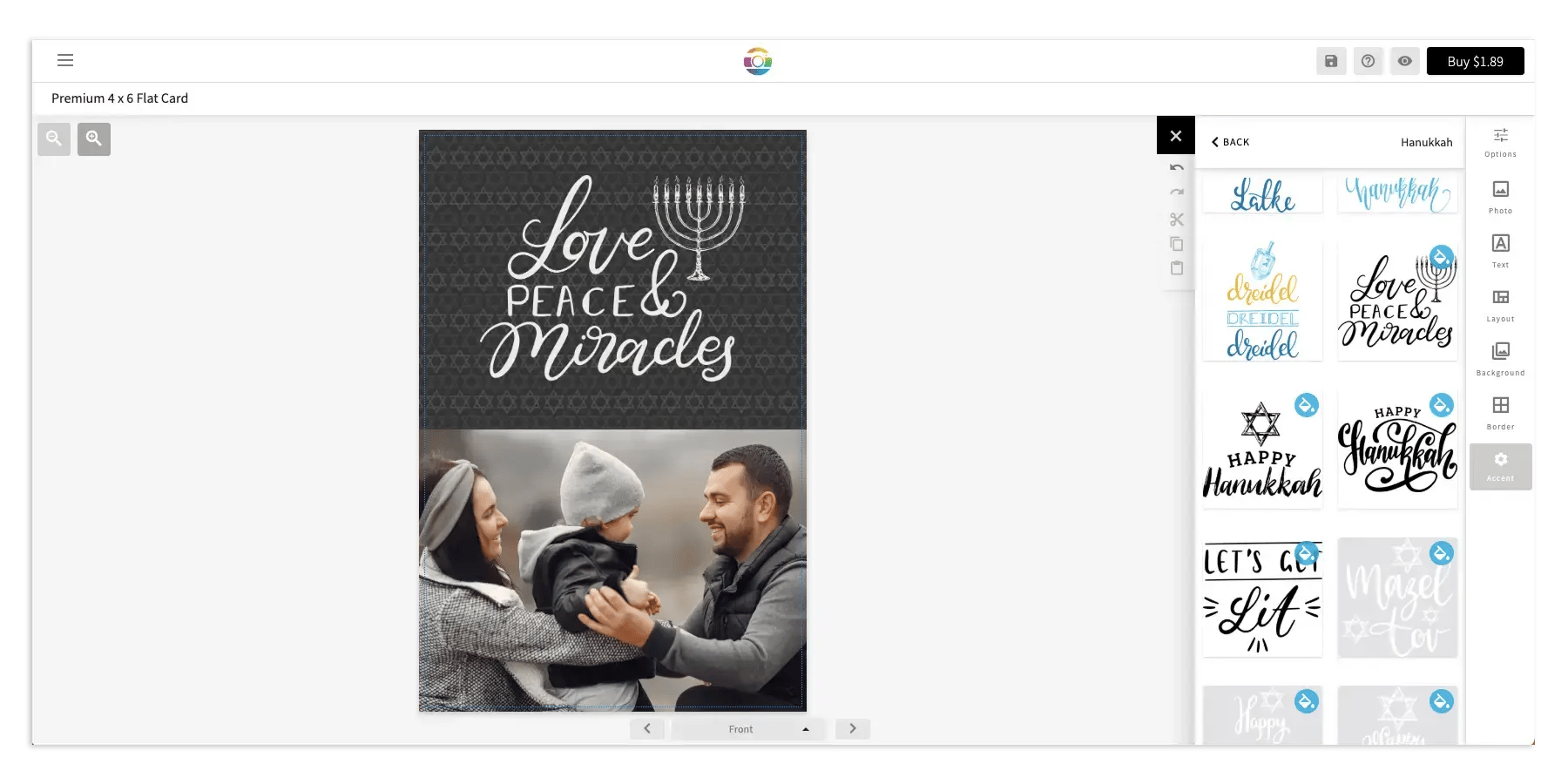 Match the mood of your card with your message