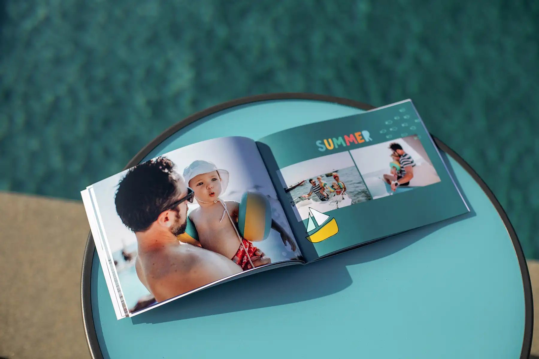 Organize your photo book with divider pages by using Design Accents