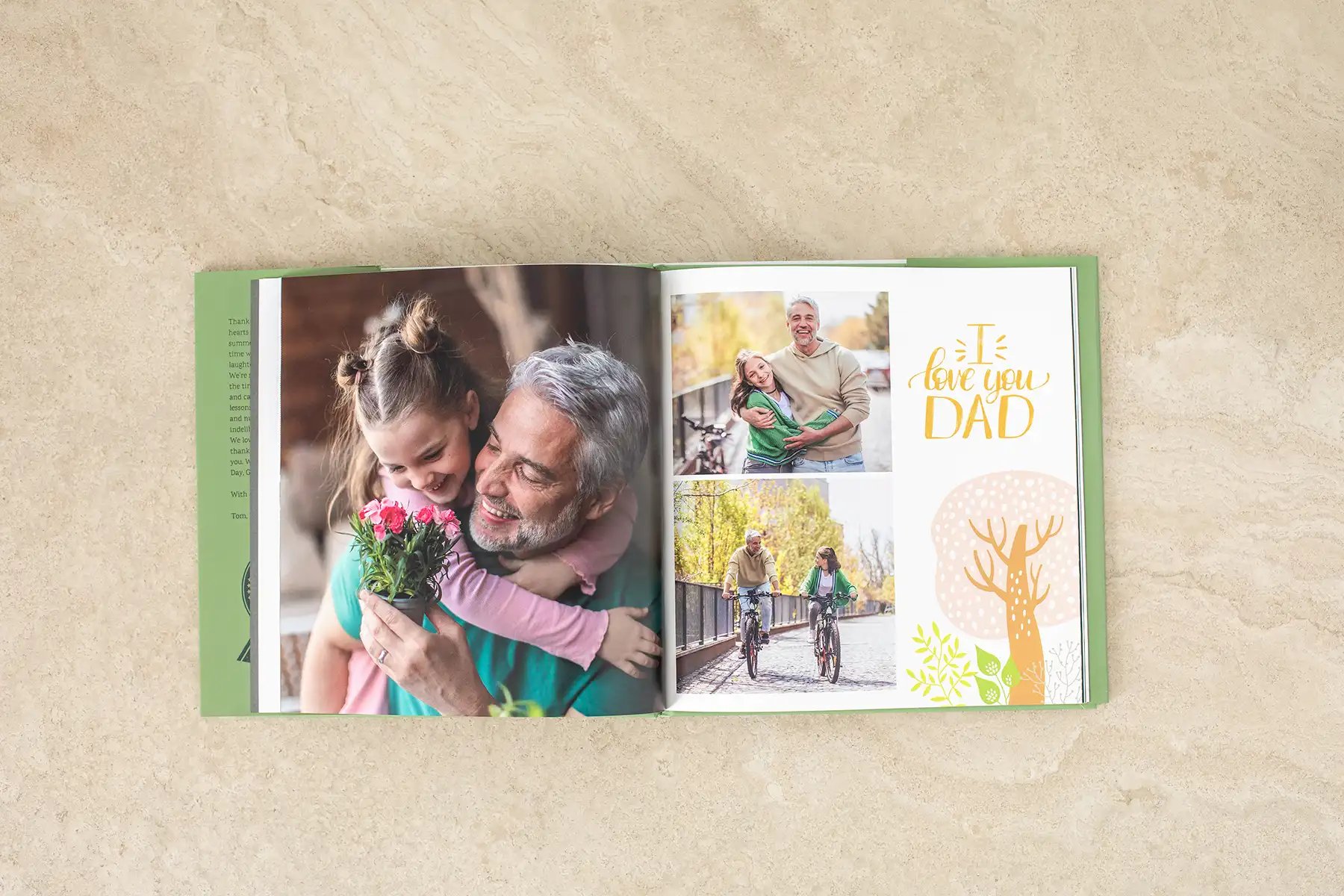 Pre-designed templates make it quick and easy to create a photo book