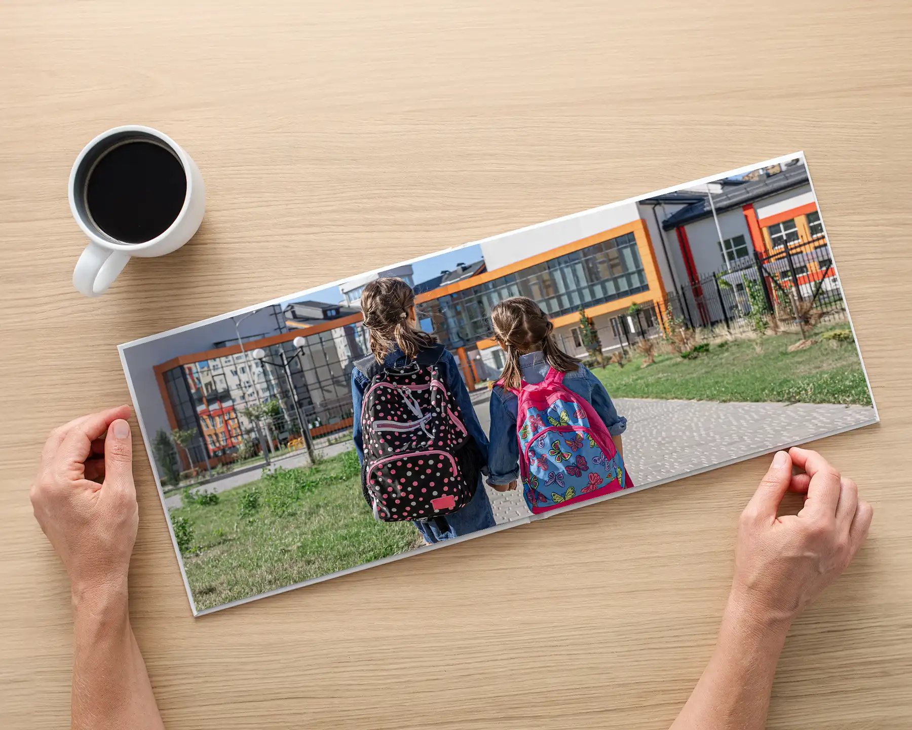Preserve school memories in a custom layflat photo book