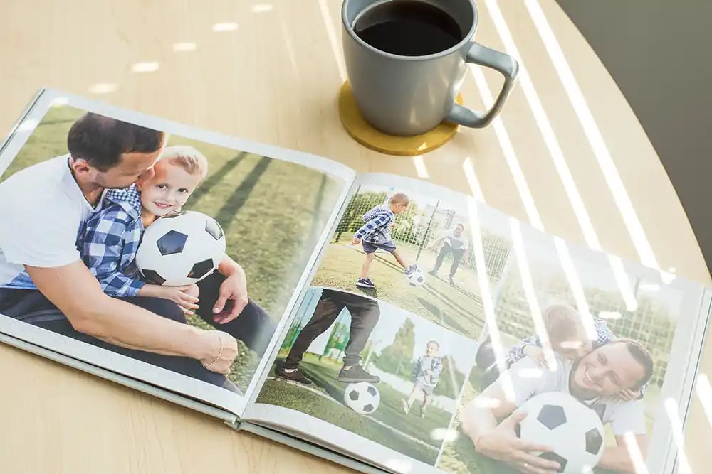 School and sports memories photo book