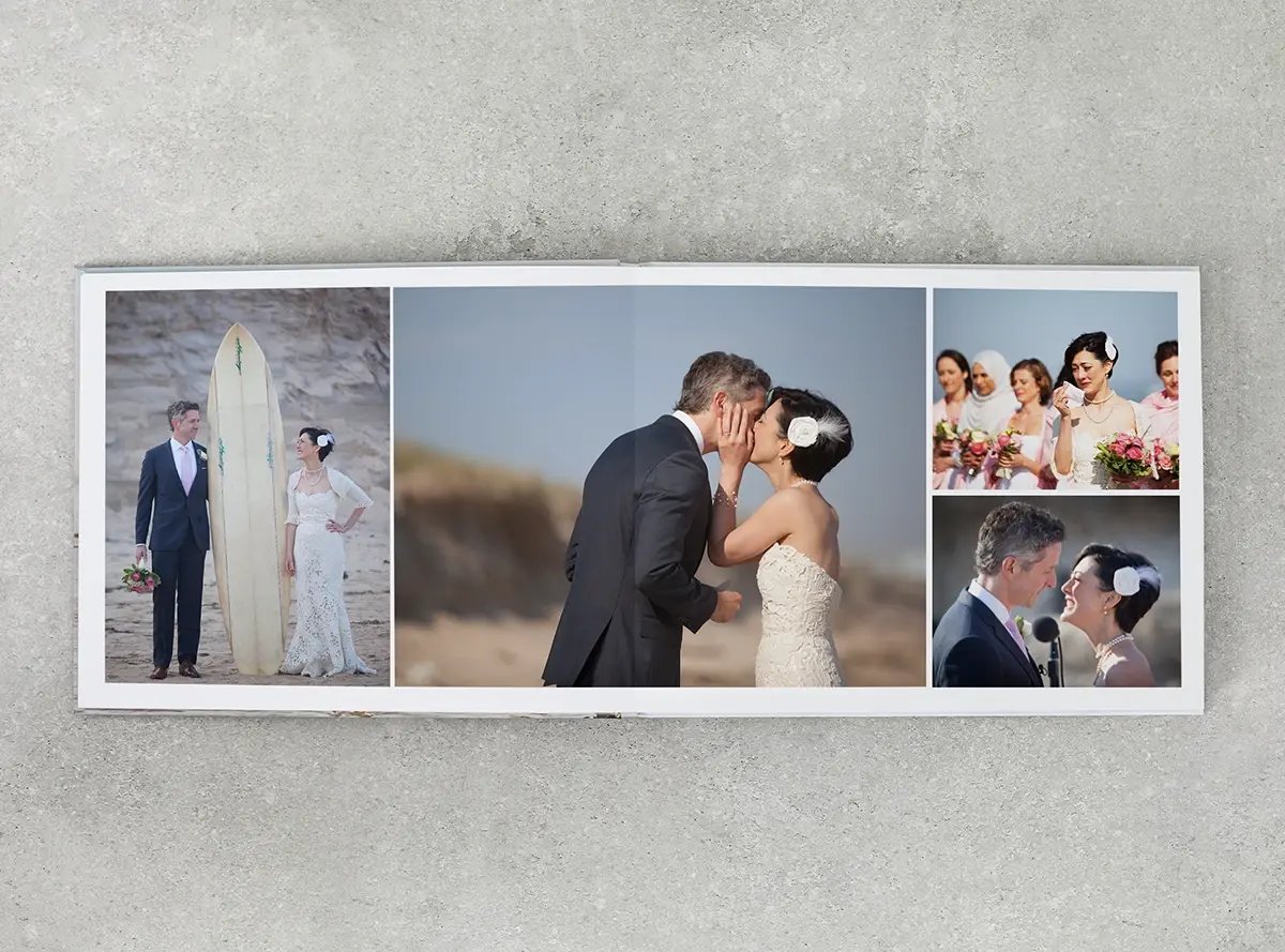 Your love story, beautifully preserved in a layflat photo book designed just for you.