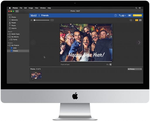 Creating a New Year’s Card with Motif on Mac | Motif