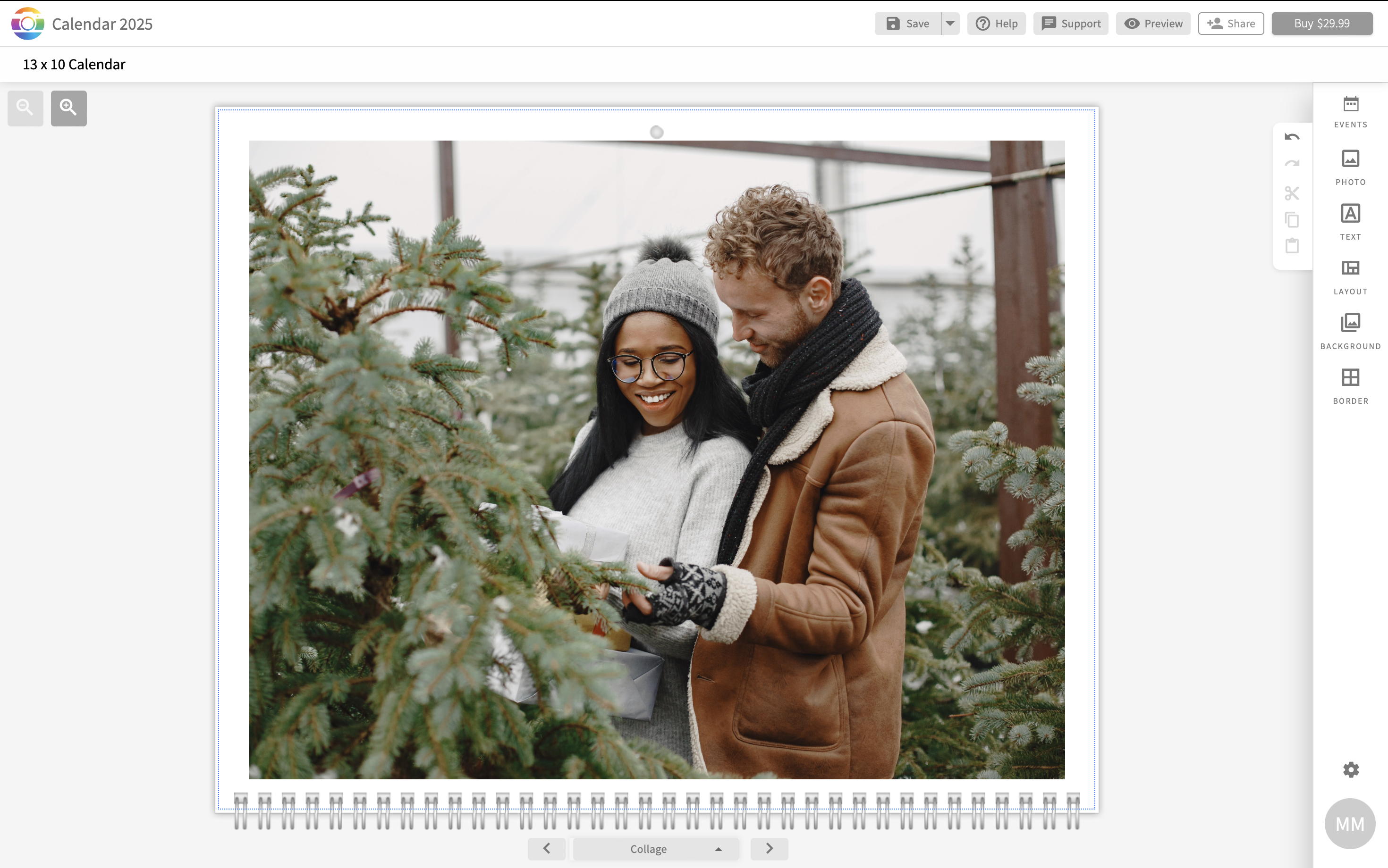 Adding those special holiday moments in your custom calendar