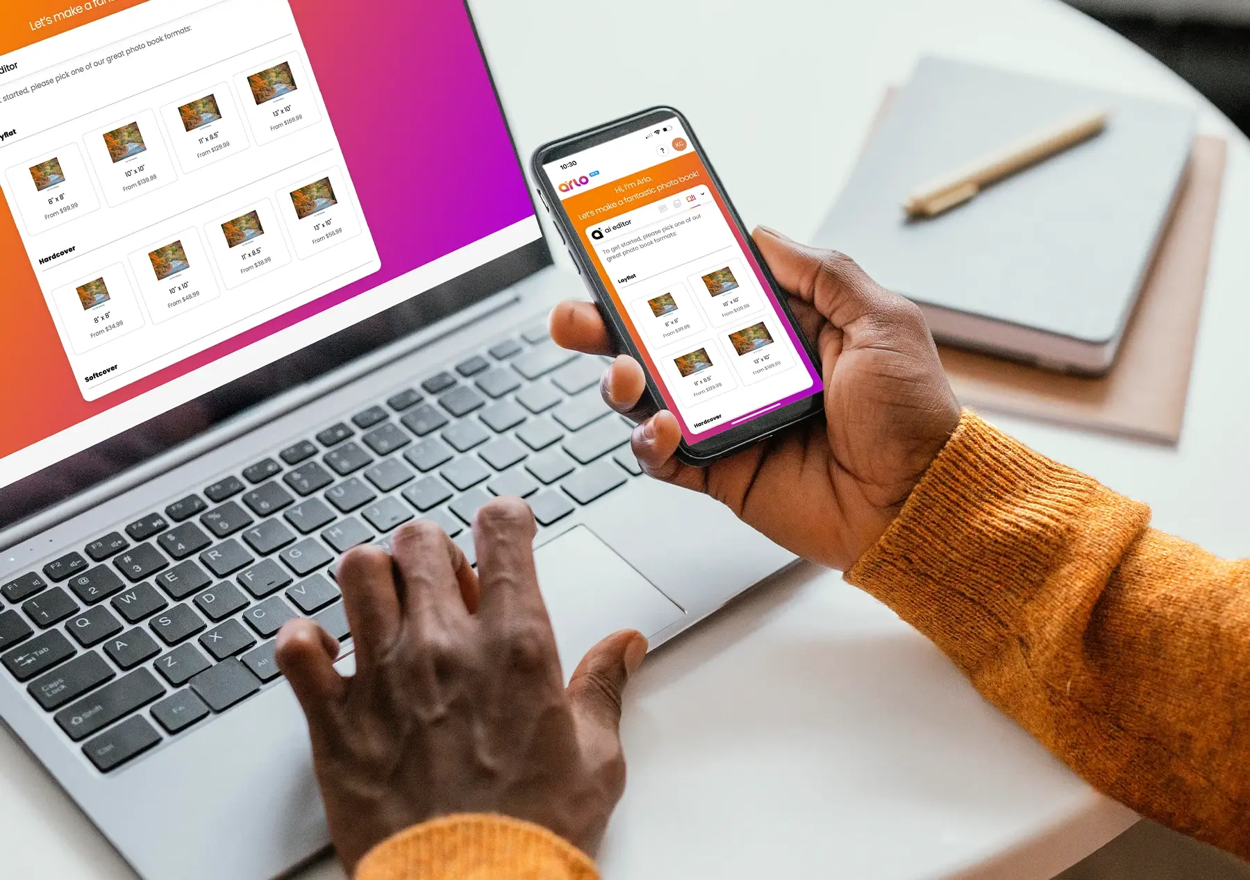Try our new AI-powered photo book maker Arlo