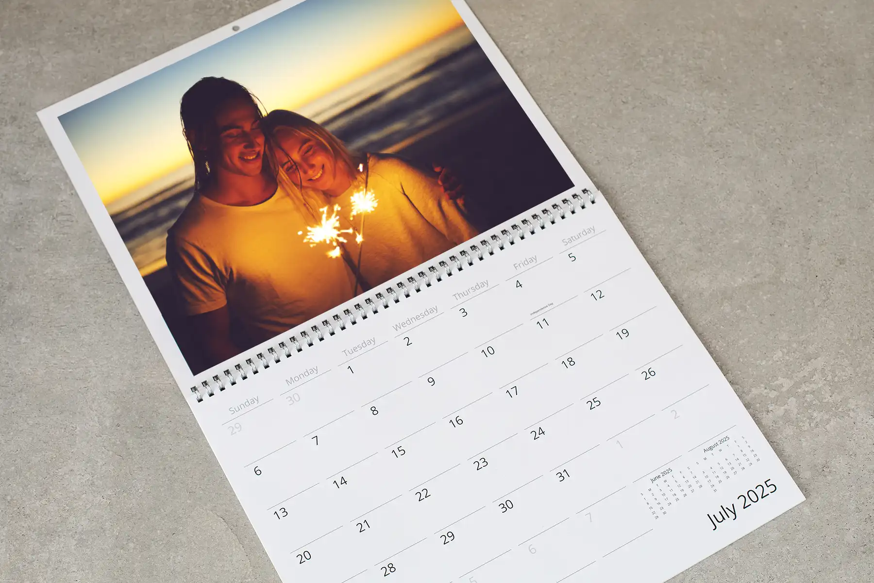 Turn your fireworks photography into a calendar you can enjoy all year long