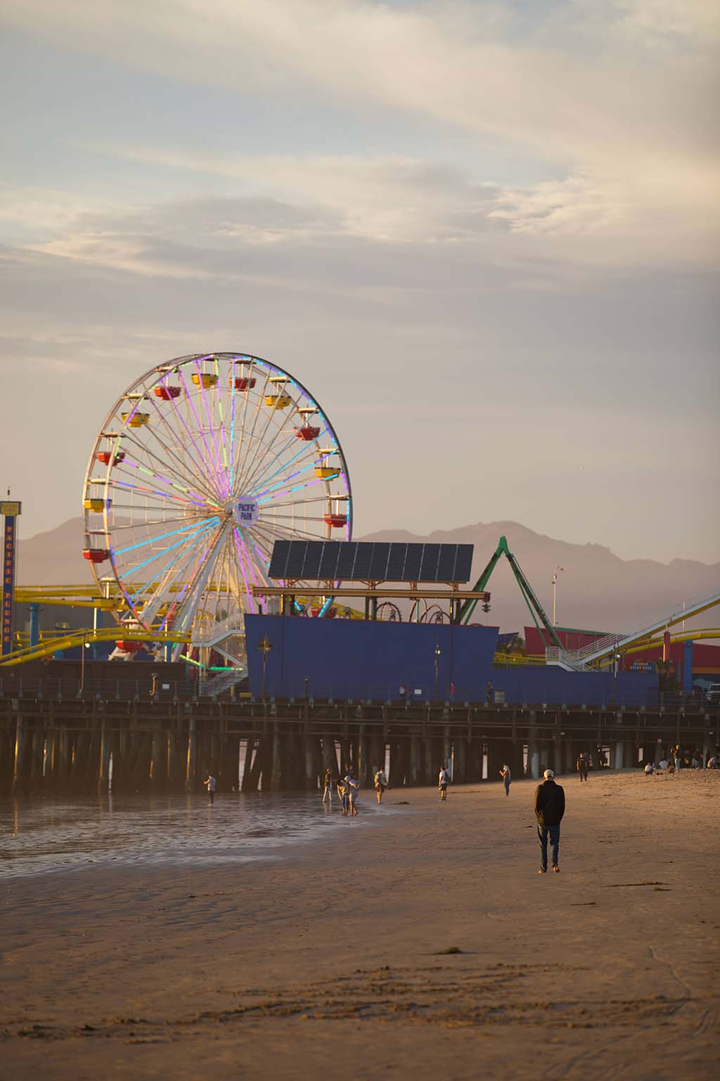 Santa Monica Ferris Wheel at Sunset