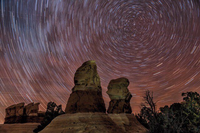 Devils Garden Star Trails